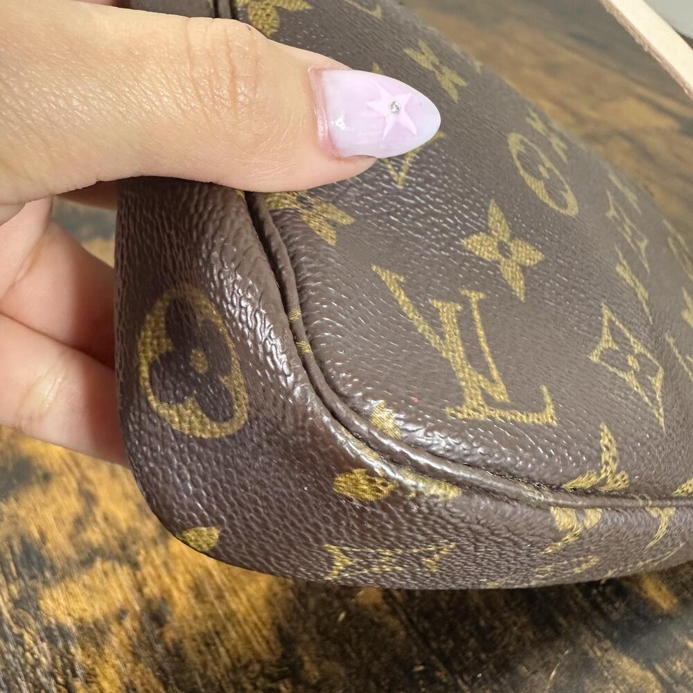 Louis Vuitton Monogram Canvas Brown & Tan Satchel (NOT LV STRAP) - Picture 9 of 16